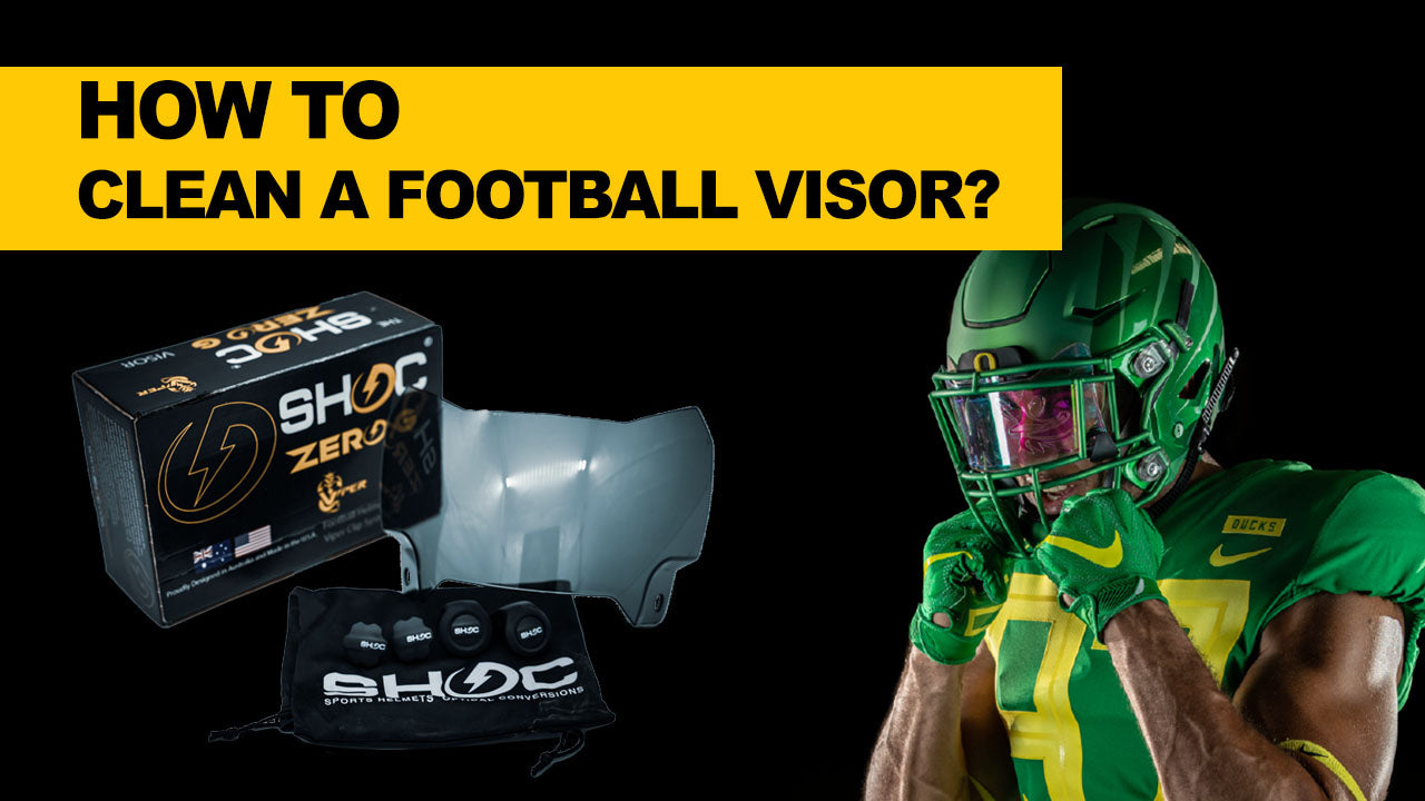 How to clean a football visor? – SHOC