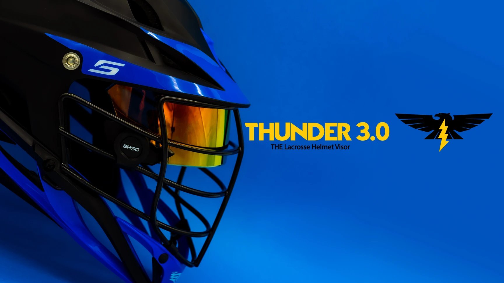 SHOC 3.0 Thunder Lacrosse Visor