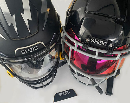 SHOC Logo  3D Football Helmet Bumper
