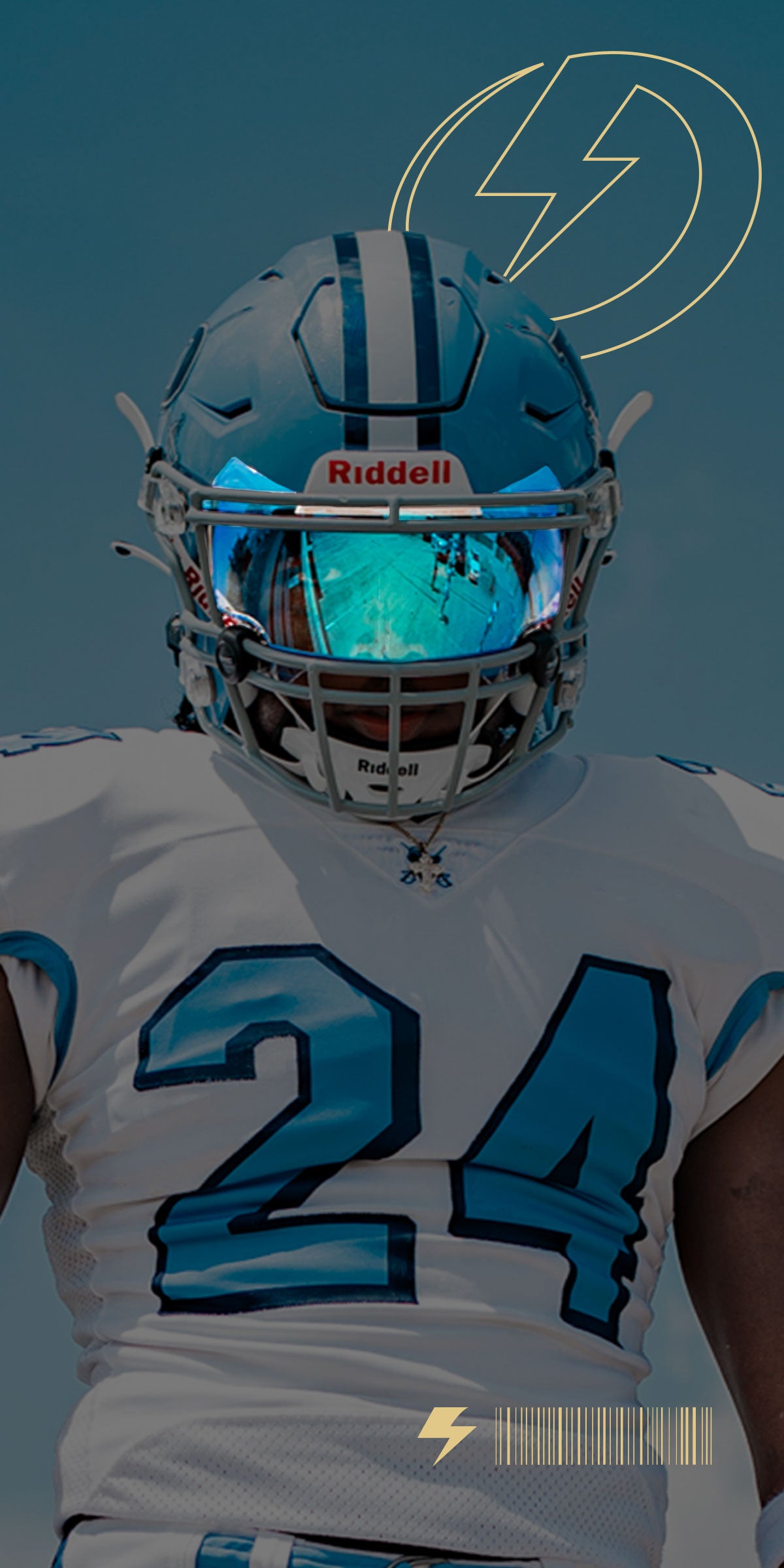 SHOC Football Visor Home Page highschool football player wearing helmet and visor
