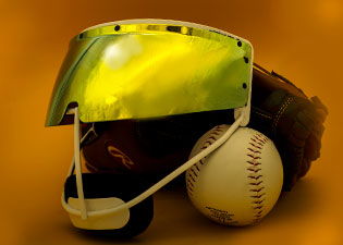 SHOC Softball Visor - SHOC  - The SHOC Softball Visor is designed for the RIP IT Softball mask.