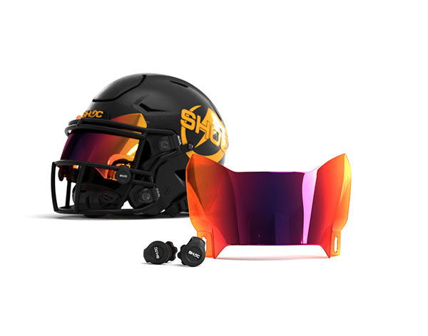 cool football helmet visors GIKYTEC visor Anti-Fog Scratch Resistant Used for riddell speed flex helmet Compliance with NHFS Rules SHOC Zero G Plus Visor