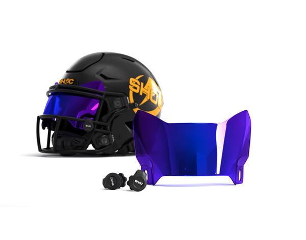 face shields for football helmets Clear Helmet Eye-Shield Visor you can showcase your unique flair with over 50 available colours to match any uniform F7 EGOP-NB-VC FACEMASK