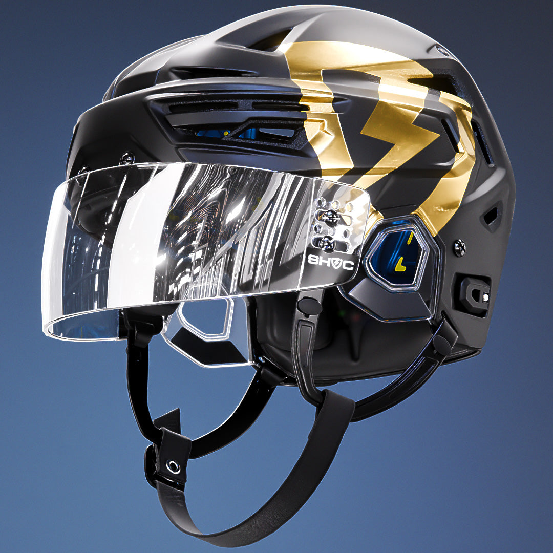 SHOC Hockey Visor in Chrome